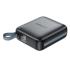 ACEFAST M23 Power Bank 10000mAh Built-In Dual Cables 22.5W Fast Charging Portable Charger - Black
